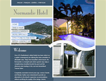 Tablet Screenshot of normandiehotelstbarts.com